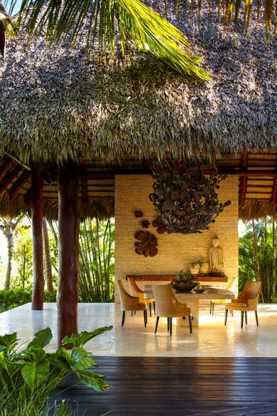  Tropical Dining Room. Beach House, D.R. by Juan Montoya Design.