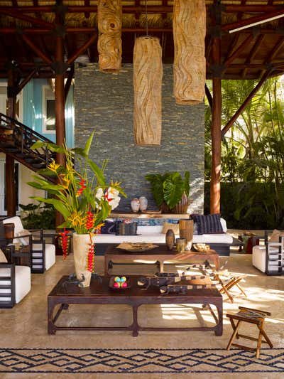  Tropical Beach House Living Room. Beach House, D.R. by Juan Montoya Design.