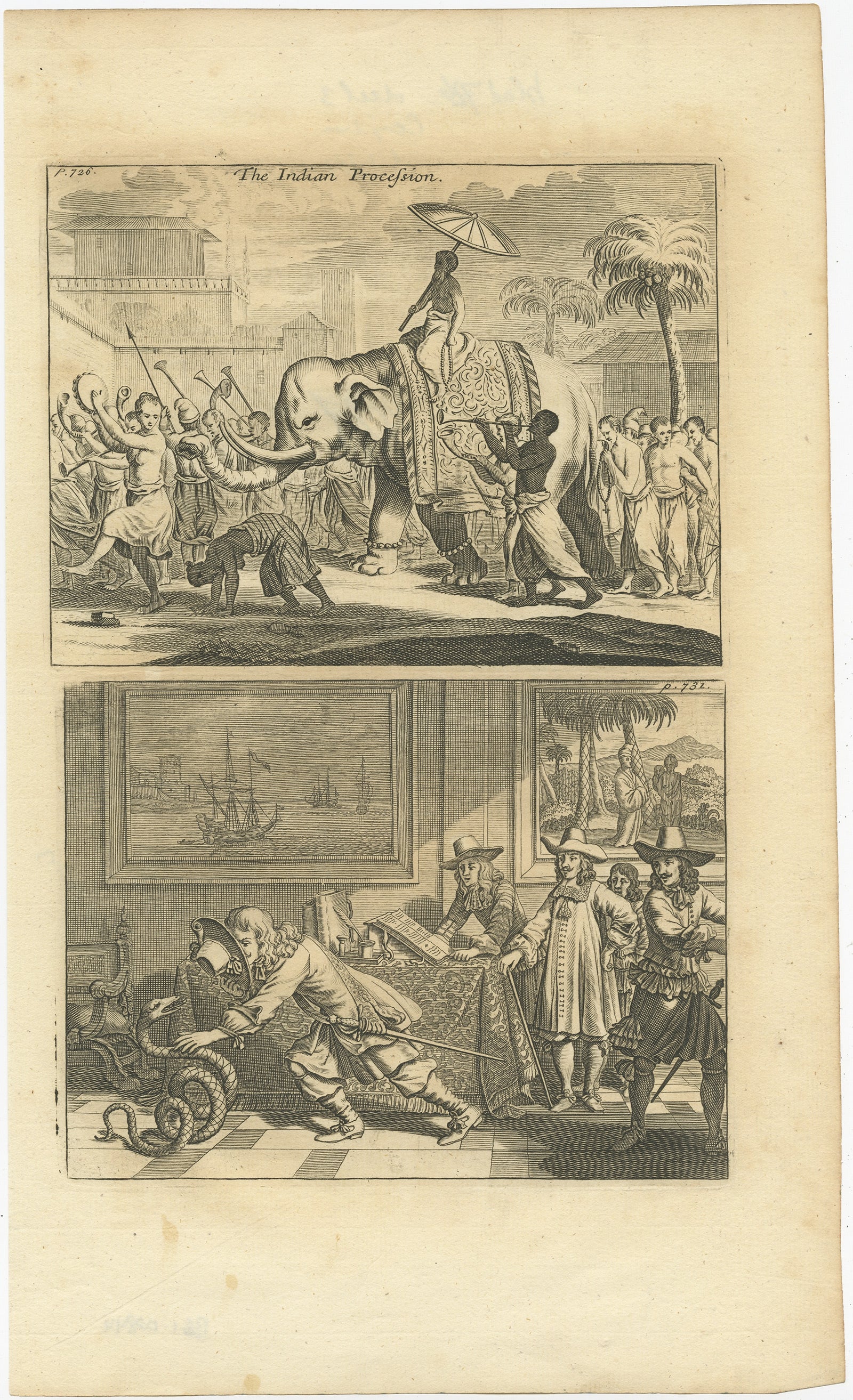 Deux images sur une feuille intitulée 
