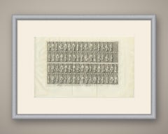 Procession of Figures on Wall C at Persepolis, Antique Print, 1780