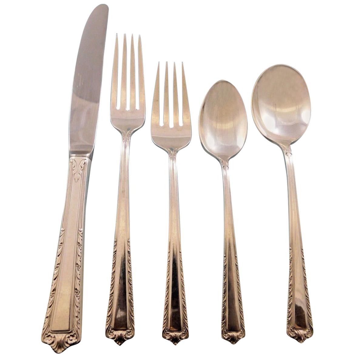 Processional by Fine Arts Sterling Silver Flatware Set for 8 Service 46 Pieces For Sale