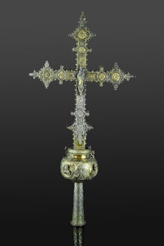Processional Cross, Silver, Barbastro, Aragón, Spain, 16th Century