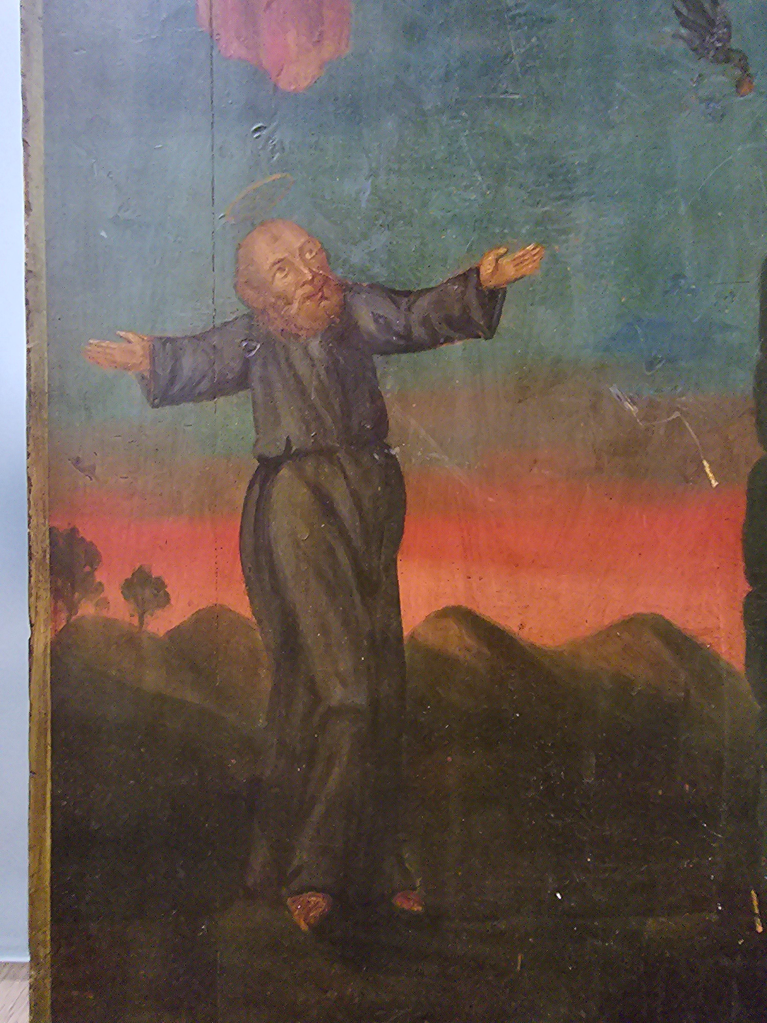 Titre du produit : Icon orthodoxe du 19e siècle - Ascension d'Elijah en vente 2