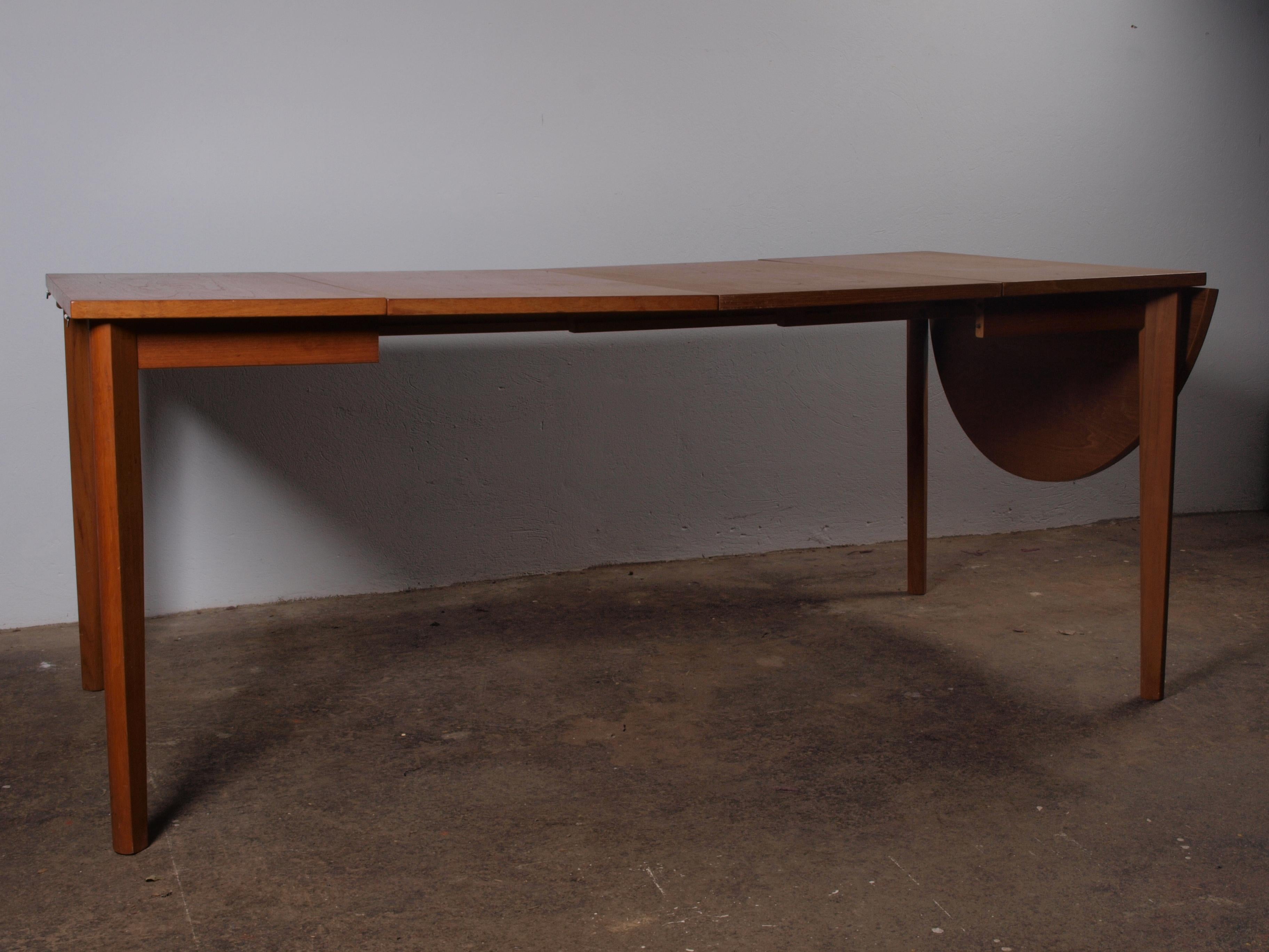 Products Extendable Teak Dining table, denmark 1960 7