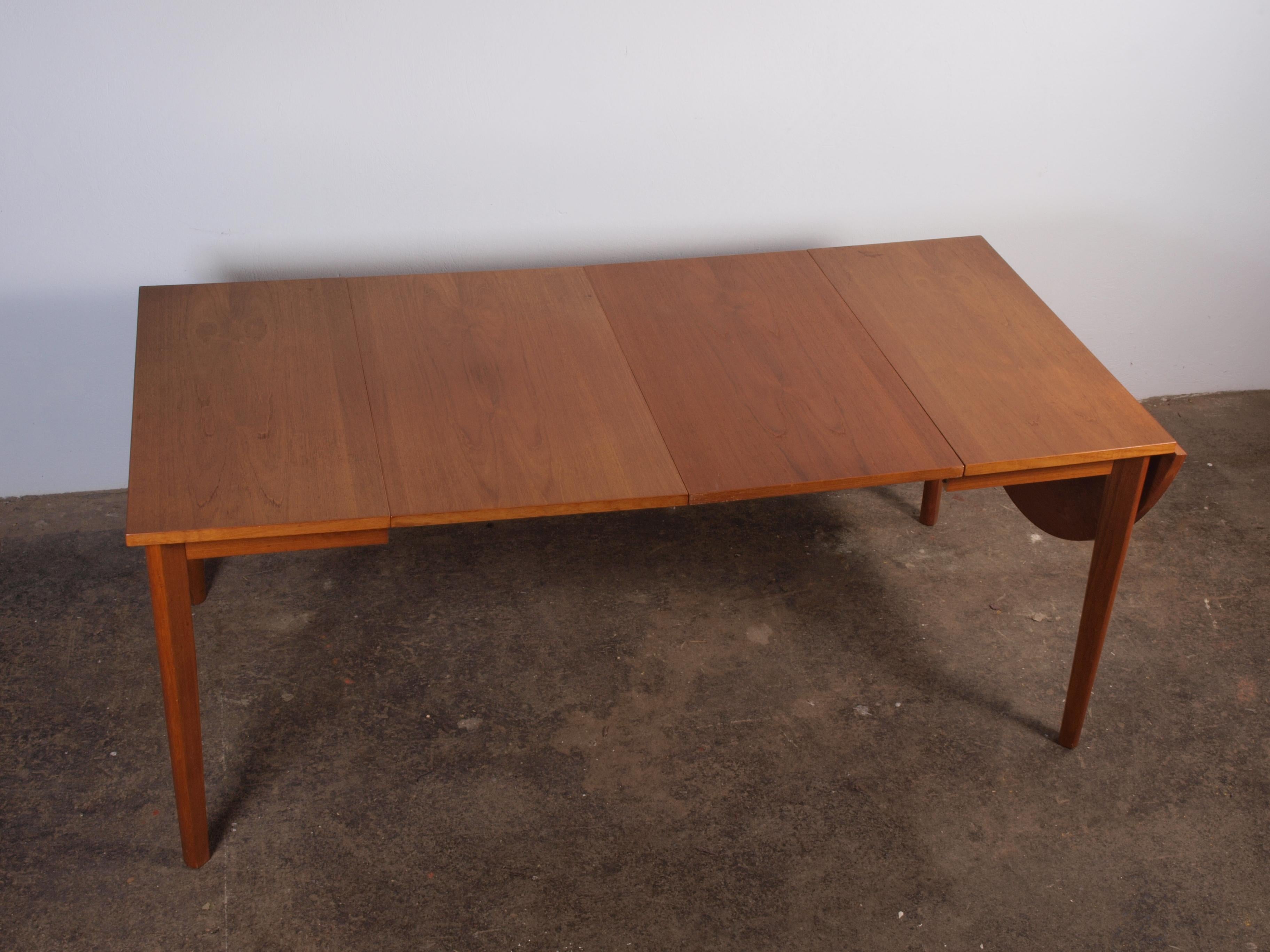 Products Extendable Teak Dining table, denmark 1960 8