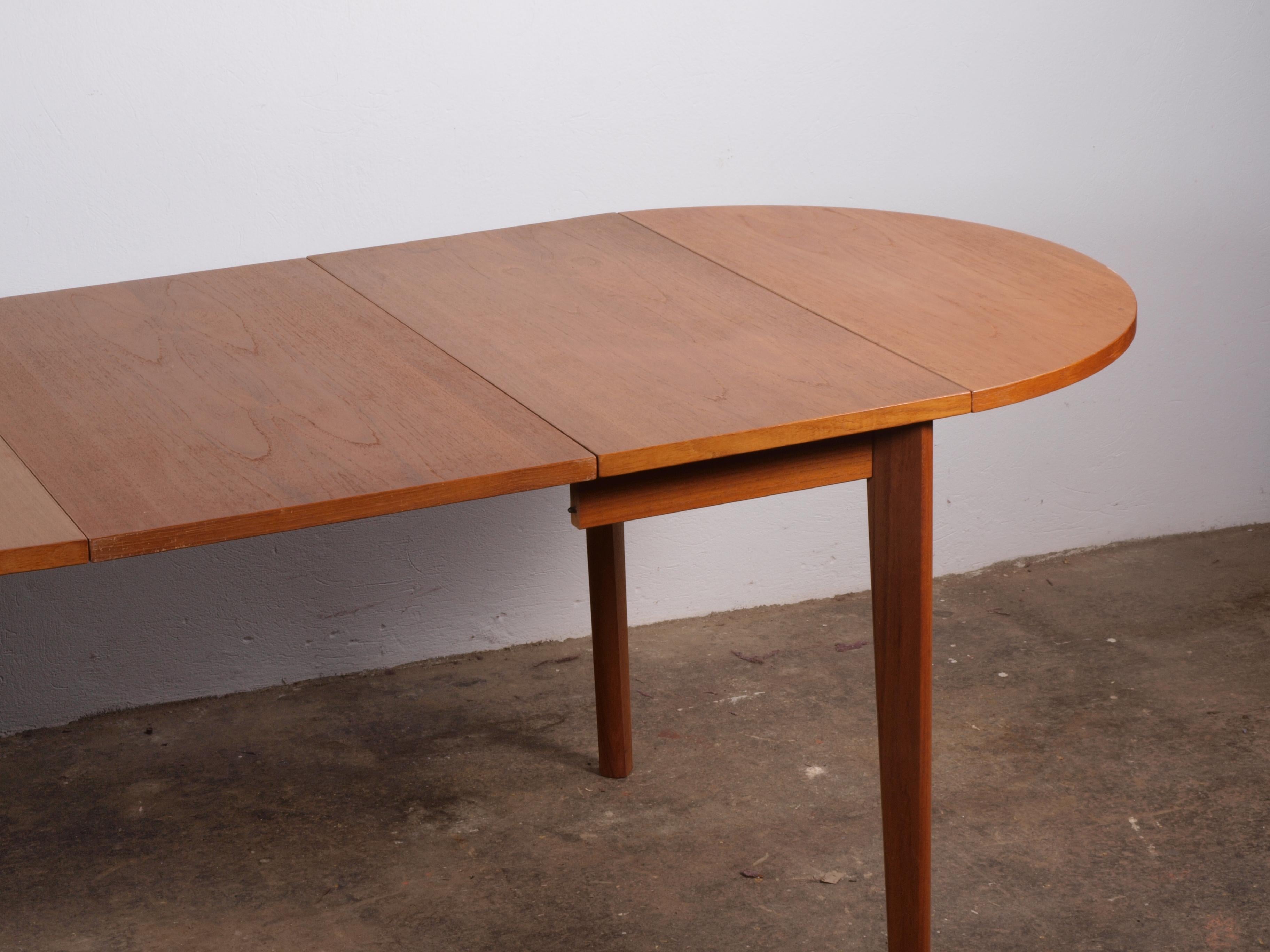 Products Extendable Teak Dining table, denmark 1960 9