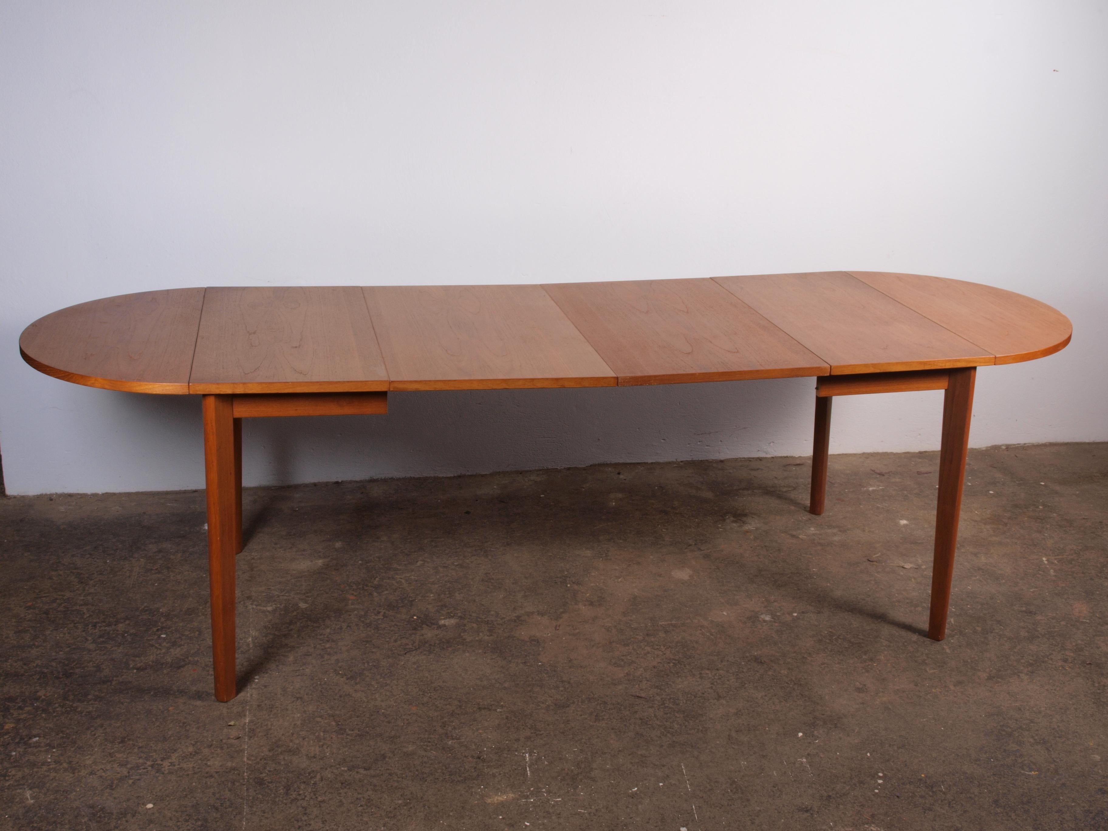 Products Extendable Teak Dining table, denmark 1960 10