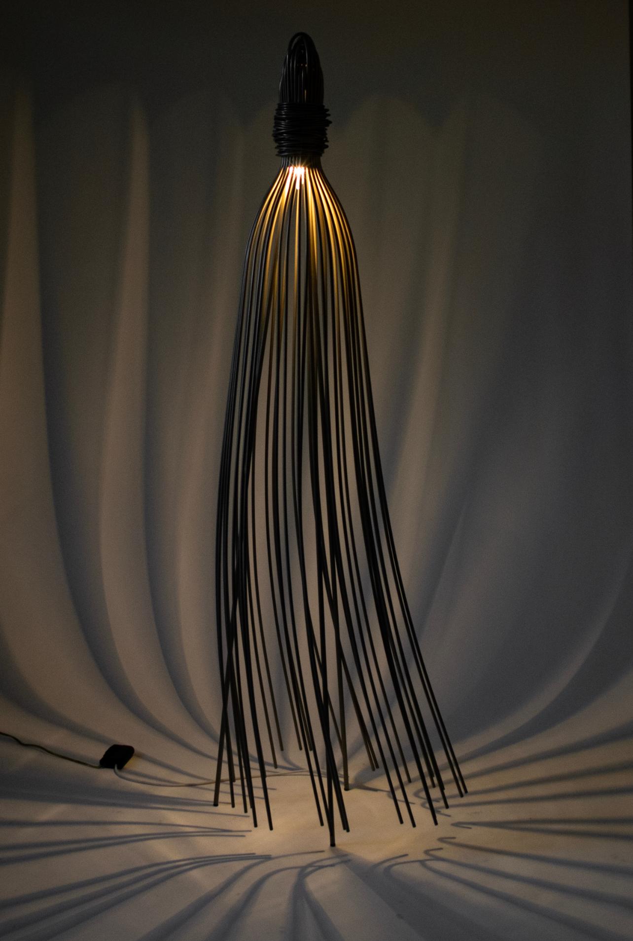 Nickel Hugo Lamp by Jean-Francois Crochet for Terzani