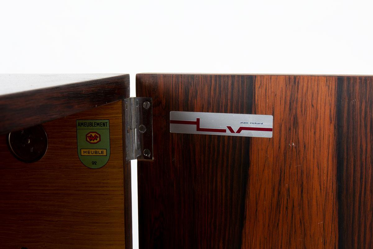 Produits Alain Richard Buffet en bois de rose - Série 800 pour Meuble TV, France, 19 en vente 7