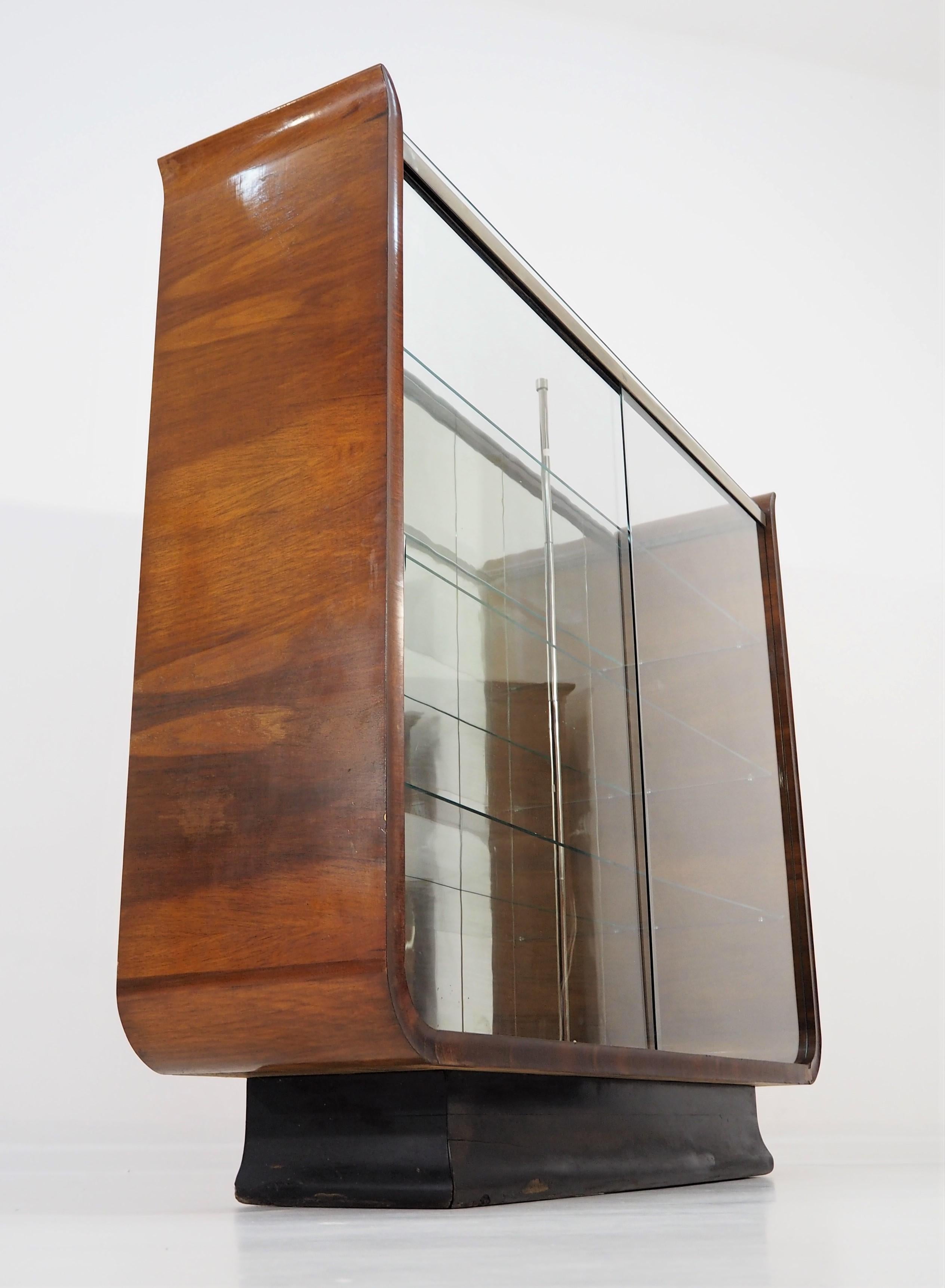Produkte Art Deco Tulip Display Cabinet by J. Halabala for UP Zavody, 1930s For Sale 4