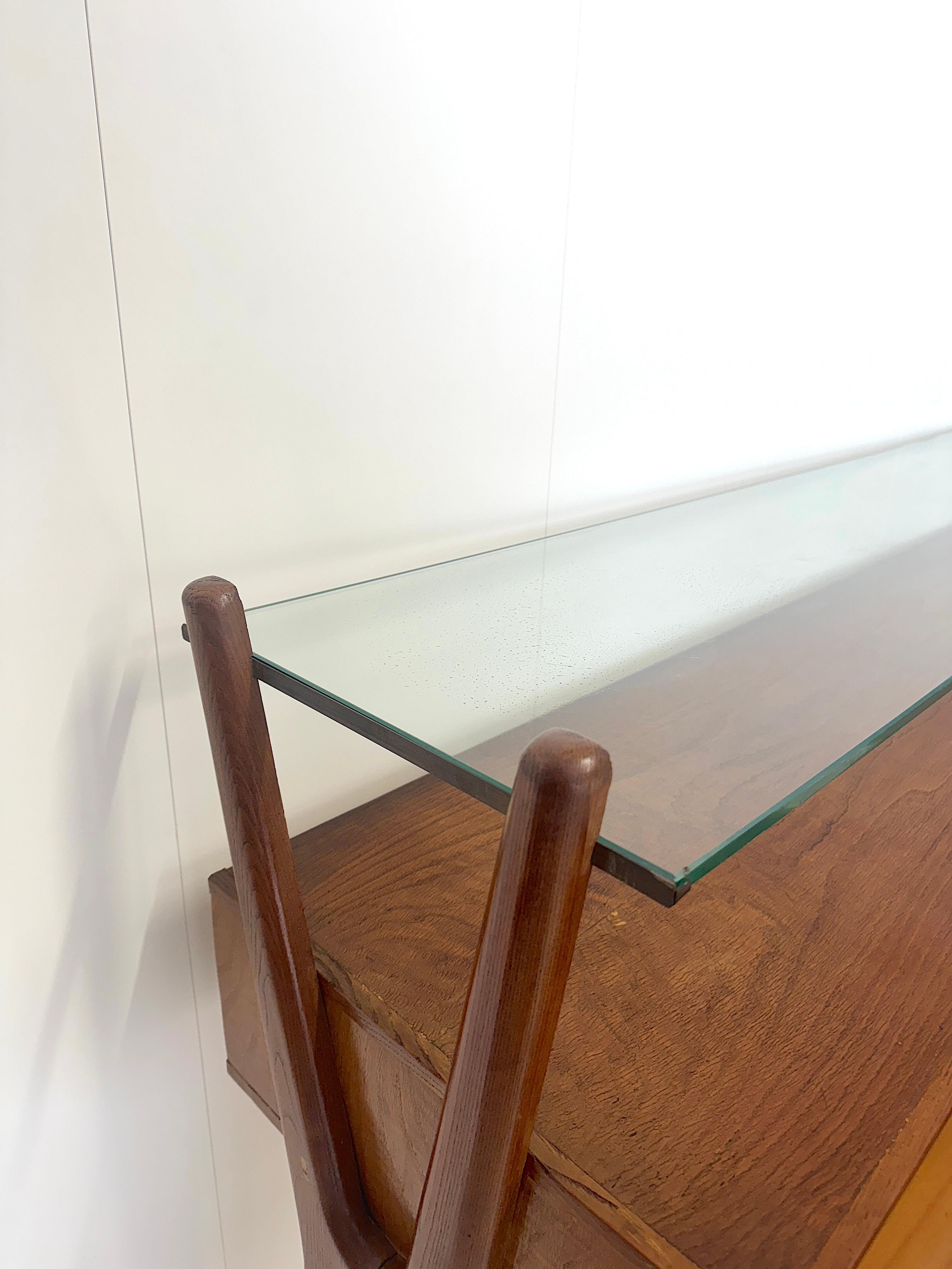 Italian production, Wooden console table, 1950s For Sale 4