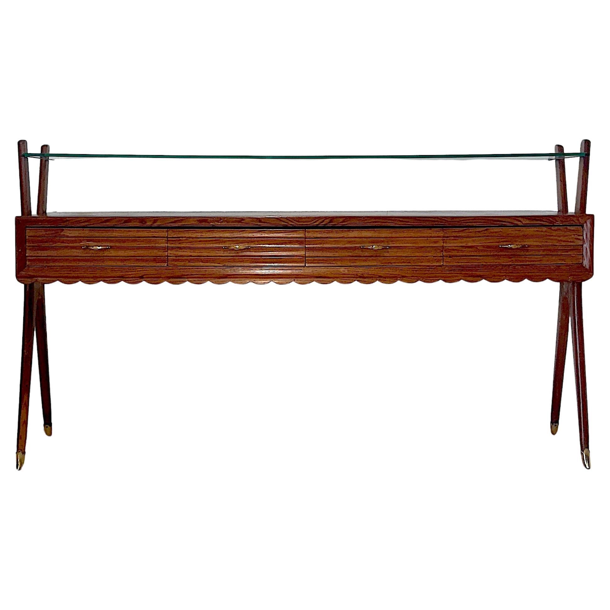 Produzione italiana, Consolle in legno, anni '50