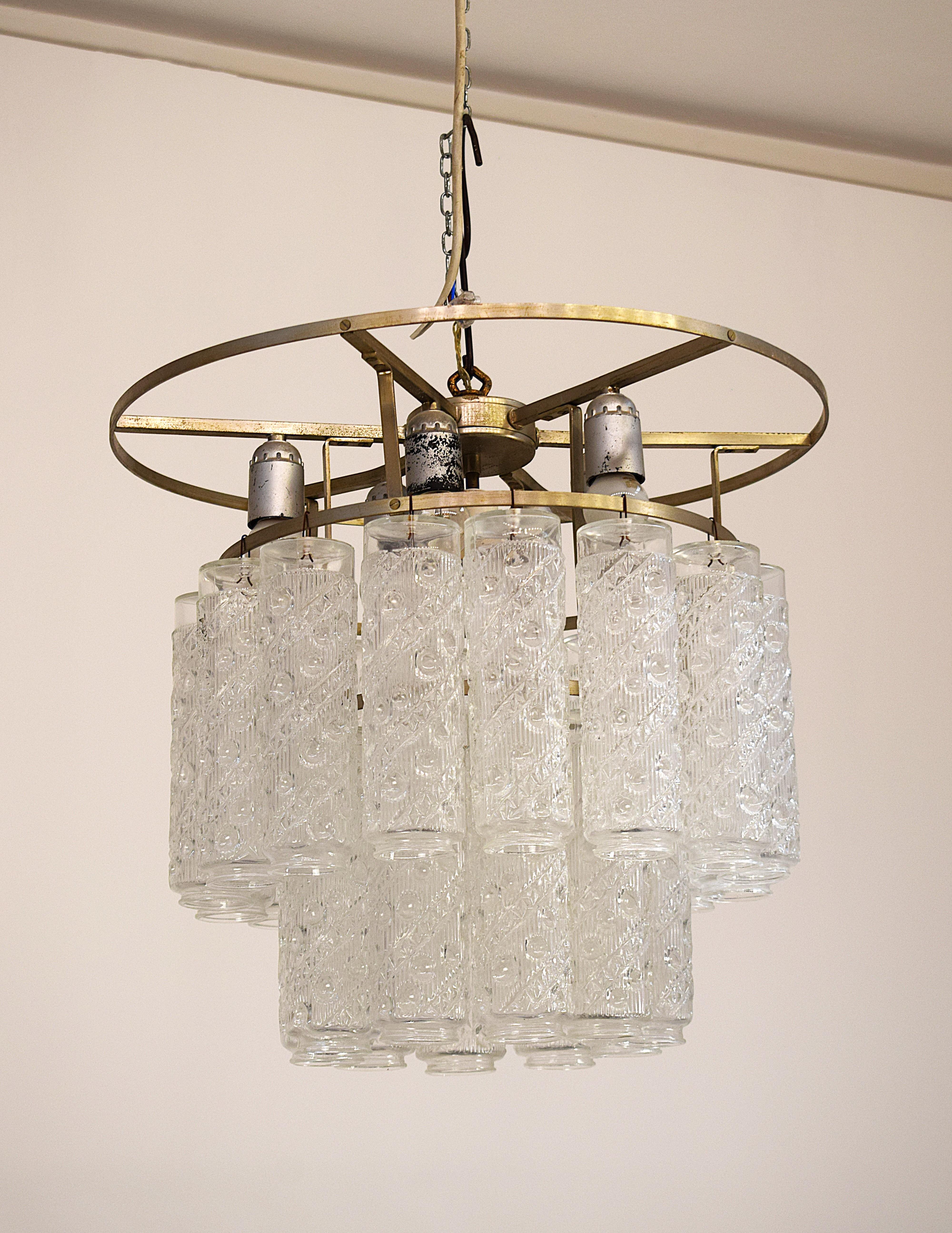 Italian Production - Chandelier , 1960 For Sale 13
