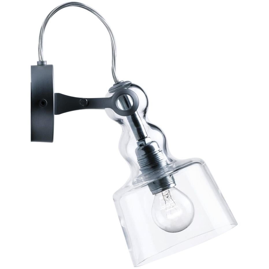 Produzione Privata, Acquaparete Wall Lamp, Clear Glass For Sale