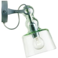 Produzione Privata, Acquaparete Wall Lamp, Green Glass