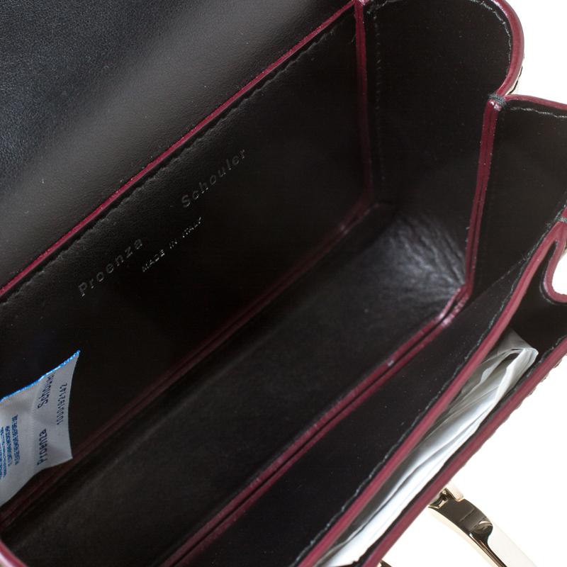 Proenza Black Leather Mini PS1 Mini Indigo Crossbody Bag 6