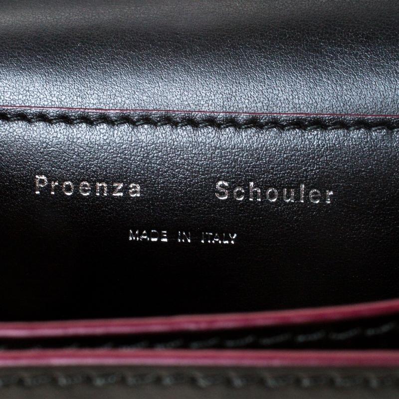 Proenza Black Leather Mini PS1 Mini Indigo Crossbody Bag 2