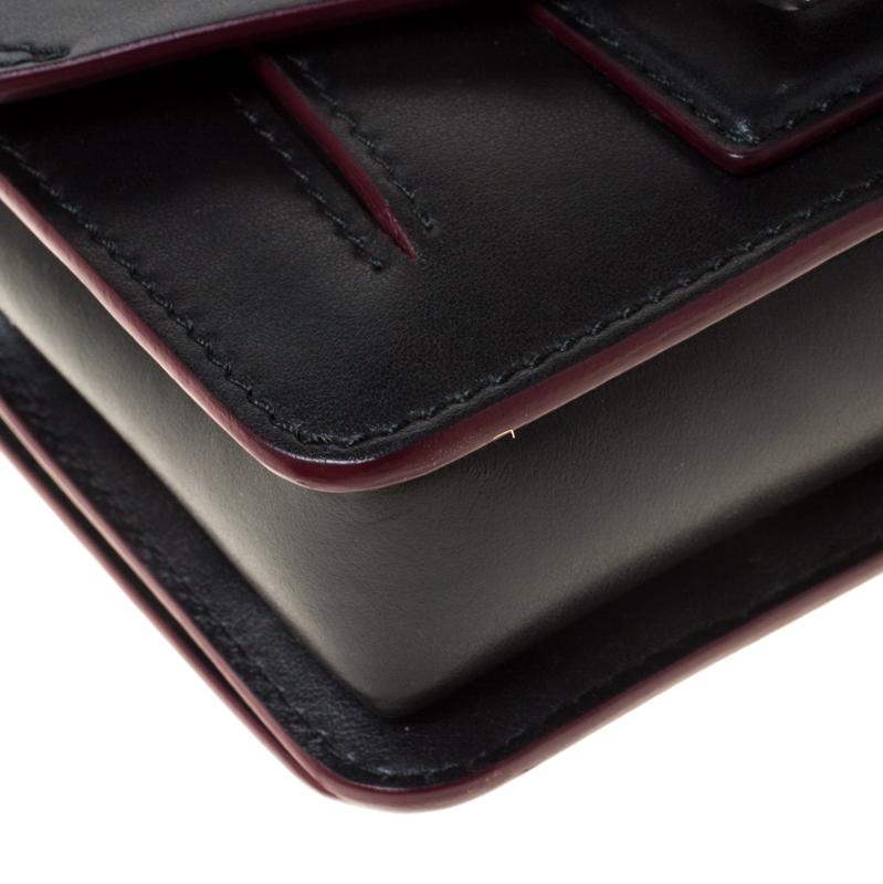 Proenza Black Leather Mini PS1 Mini Indigo Crossbody Bag 4