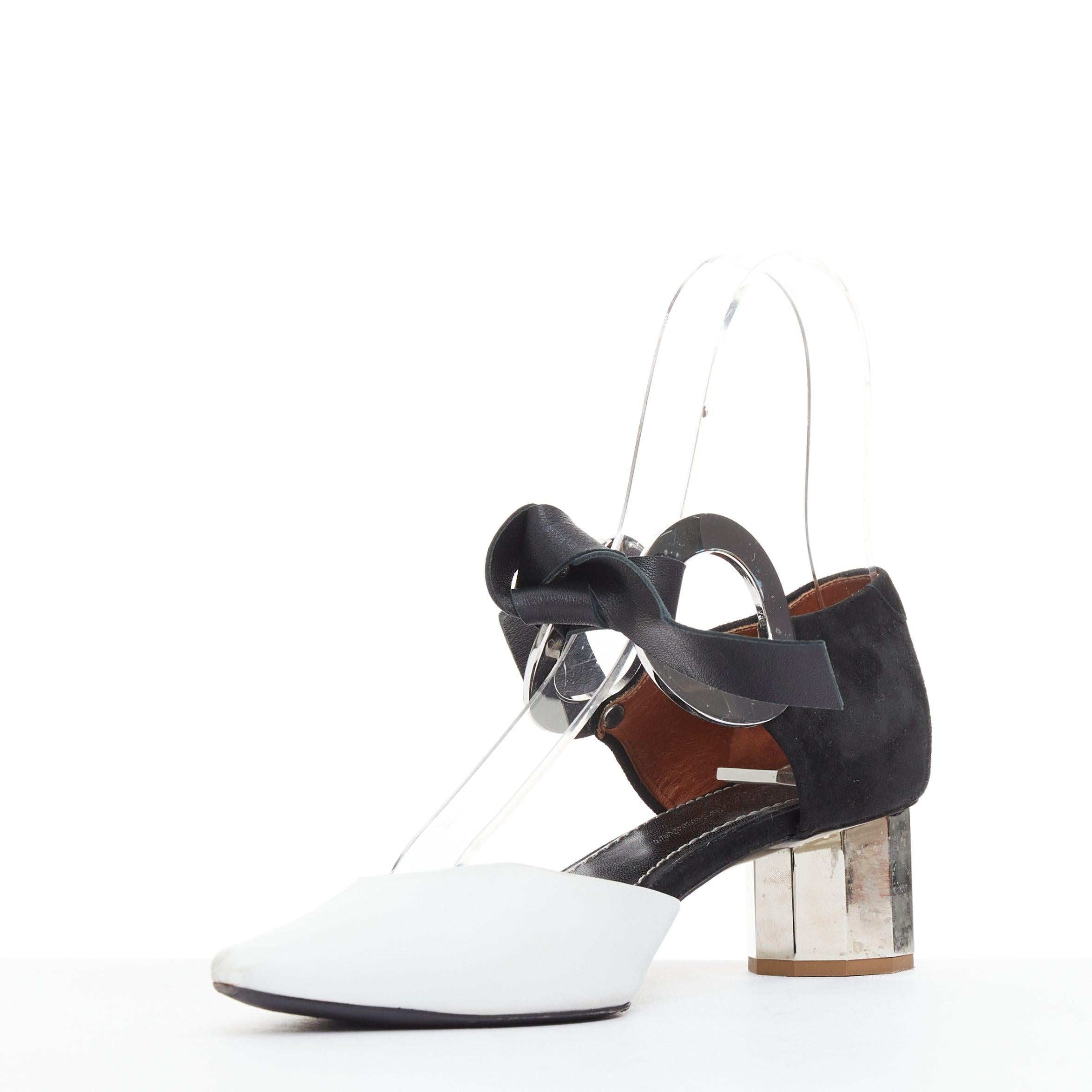 PROENZA SCHOULER 2016 bicolor negro blanco ojal metal tacones EU36 en Bastante bueno estado para la venta en Hong Kong, NT