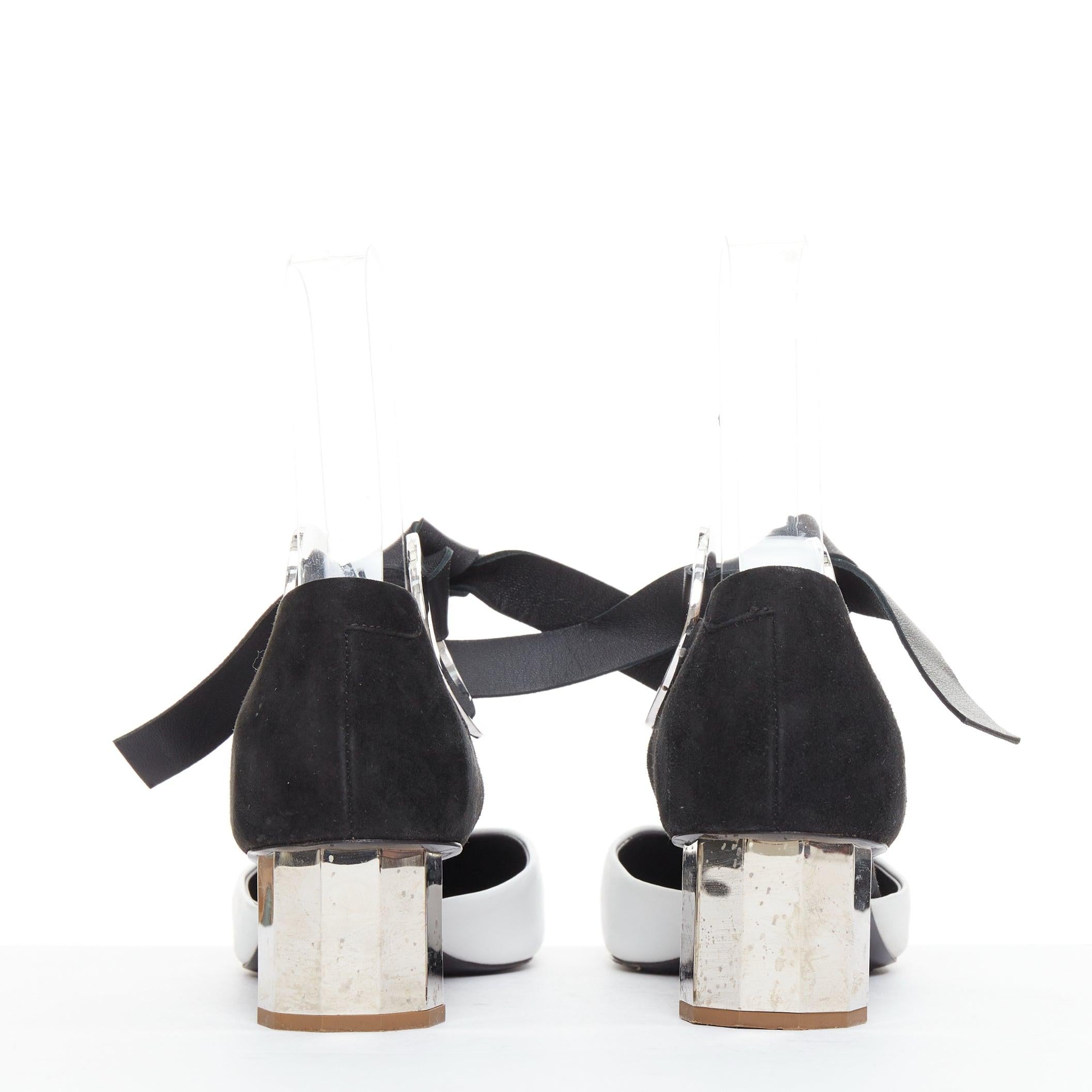 De las mujeres PROENZA SCHOULER 2016 bicolor negro blanco ojal metal tacones EU36 en venta