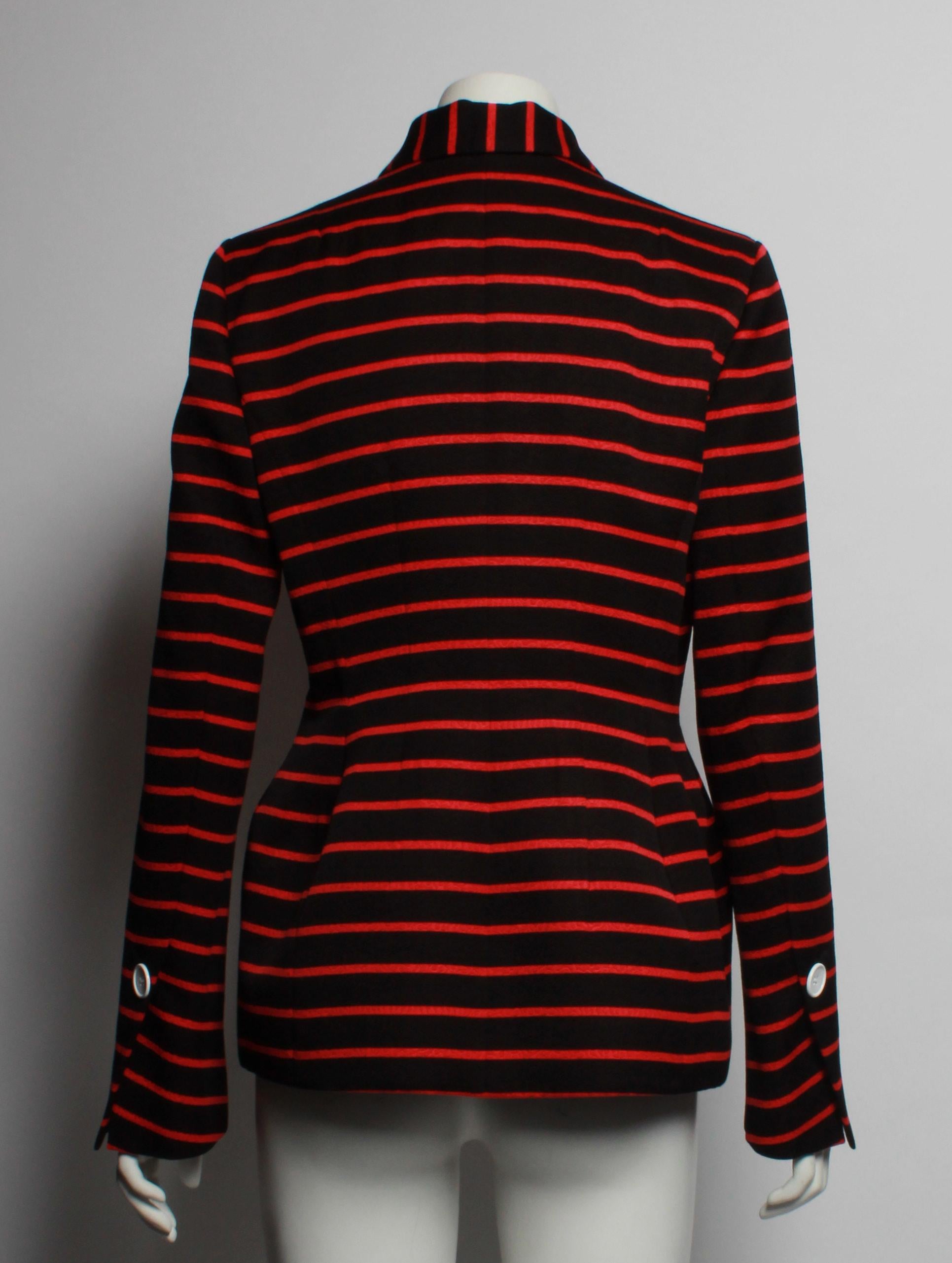 Proenza Schouler 2017 Double Breasted Stripe Jacket In Good Condition In Melbourne, Victoria
