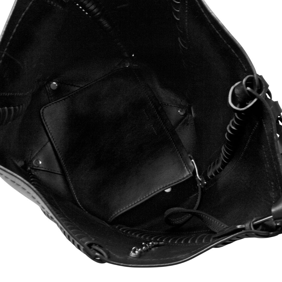 Proenza Schouler Bicolor Leather Bucket Bag w/Pouch In Good Condition For Sale In Atlanta, GA