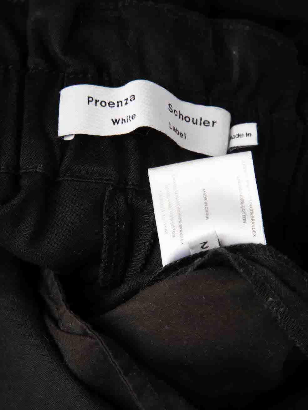 Proenza Schouler Black Belted Tapered Trousers Size XS For Sale 3