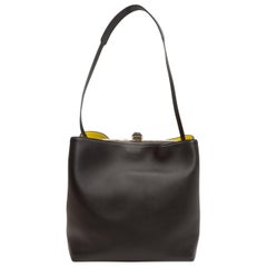 Proenza Schouler Black Black Leather Shoulder Bag
