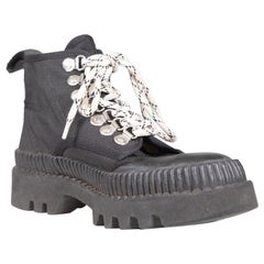 Proenza Schouler Zapatillas negras de caña alta talla IT 39