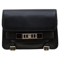 Proenza Schouler Black Leather Mini Classic PS11 Shoulder Bag