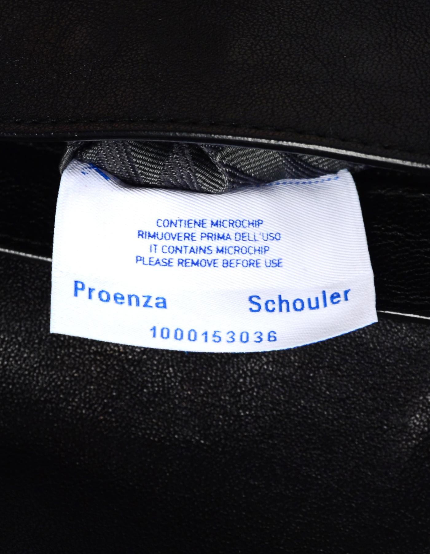 Proenza Schouler Black Leather Mini PS1 Crossbody Bag 6