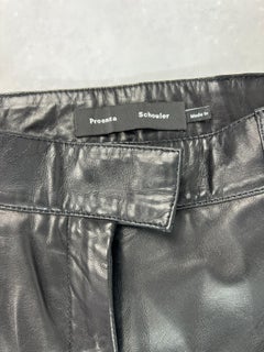 Proenza Schouler Black Leather Pans, Size 6