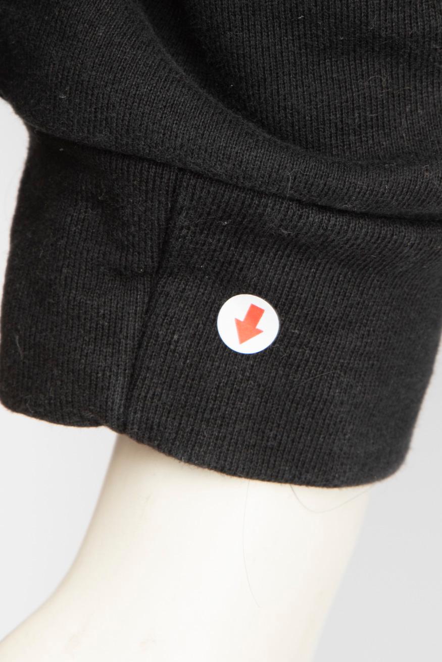 Proenza Schouler Pull noir à éclats de peinture Taille L en vente 3