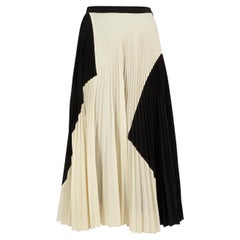 Proenza Schouler Black & White Pleated Skirt Size S