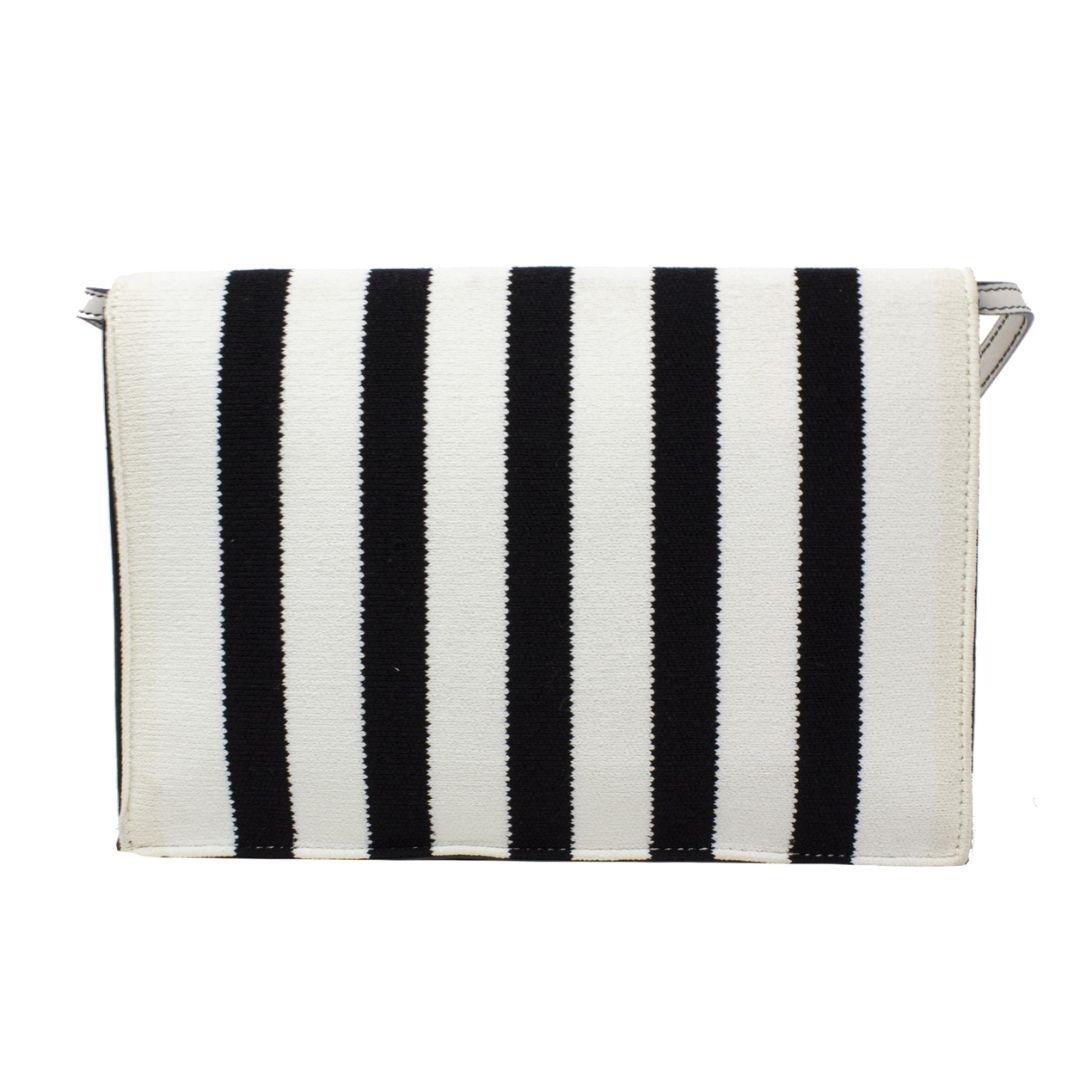 Proenza Schouler Black & White Striped Bag In Good Condition For Sale In Atlanta, GA