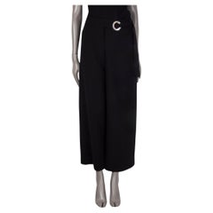 PROENZA SCHOULER - Pantalon à griffes en laine noire clouté, taille 8 M