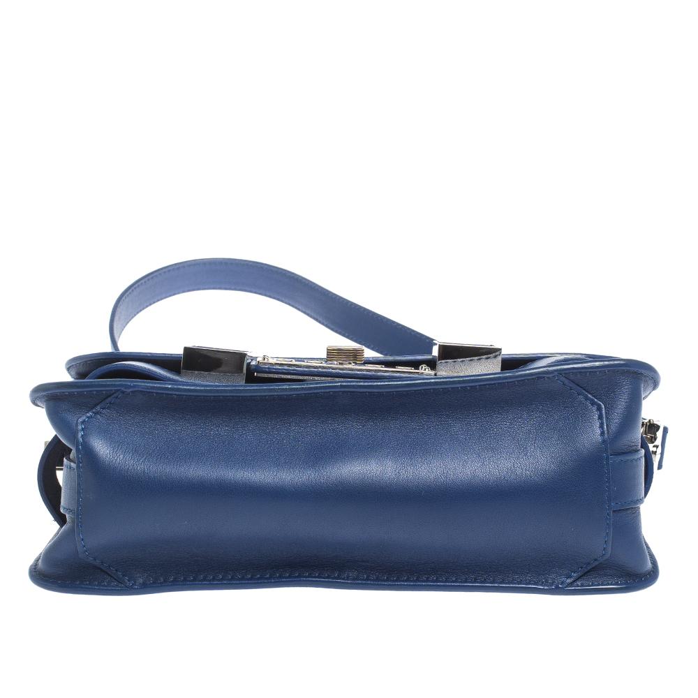 Women's Proenza Schouler Blue Leather Mini Classic PS11 Shoulder Bag