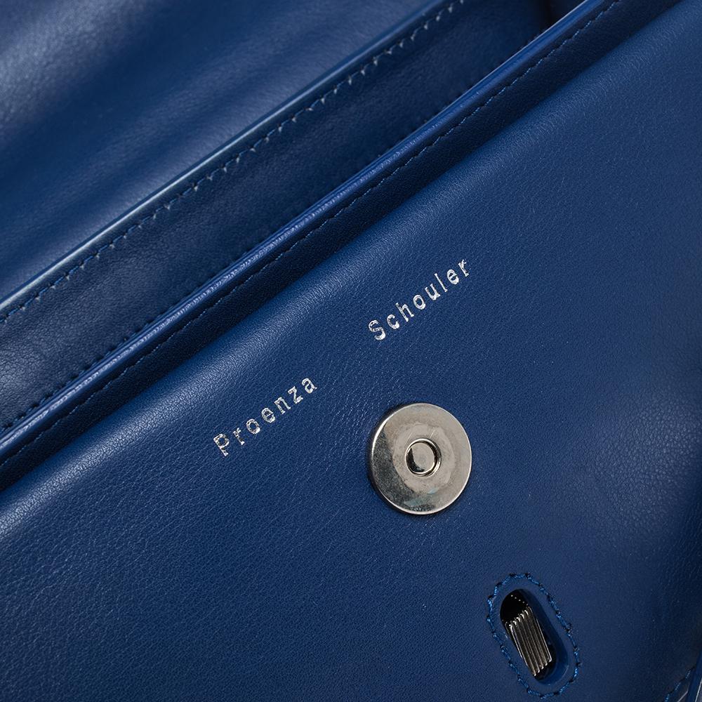 Proenza Schouler Blue Leather Mini Classic PS11 Shoulder Bag 3