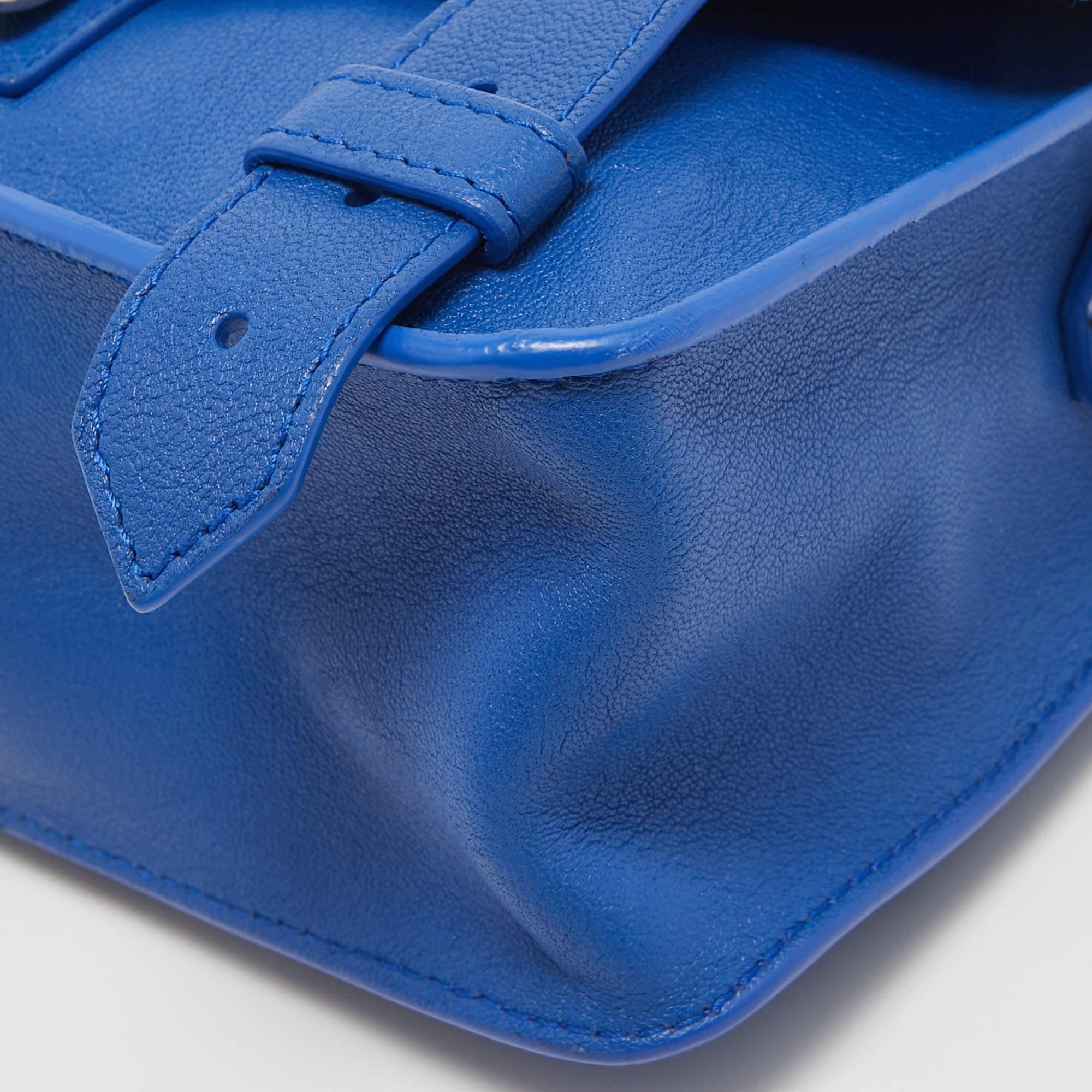 Proenza Schouler Blue Leather Mini PS1 Crossbody Bag 8