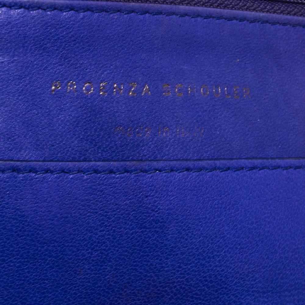Proenza Schouler Blue Leather PS1 Wallet On Chain For Sale 2