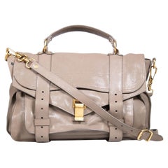 Bolso mediano de piel marrón Proenza Schouler