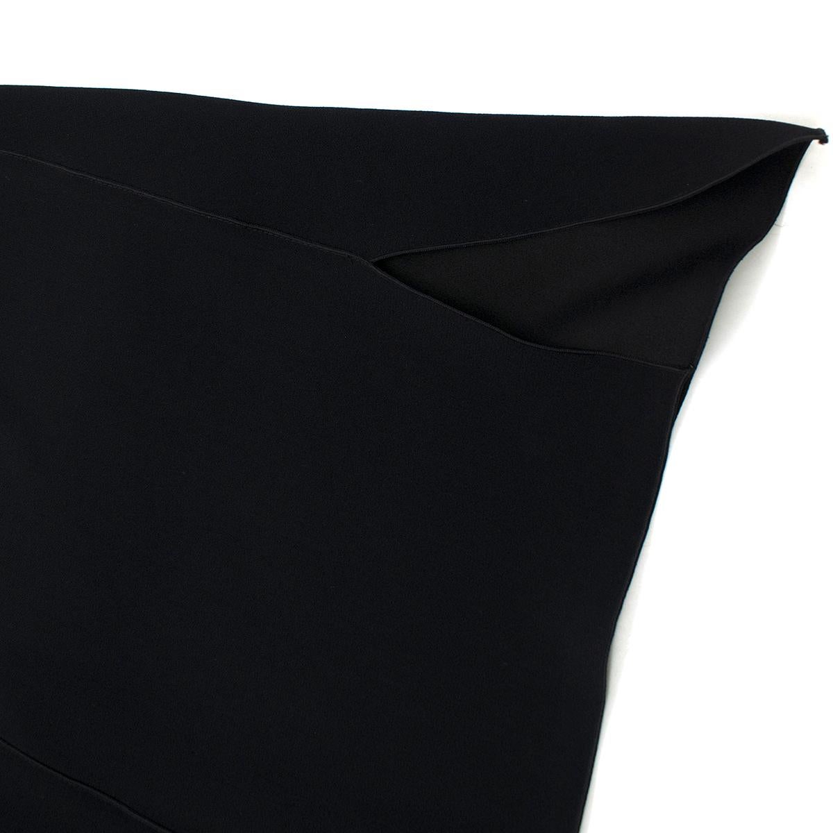 Proenza Schouler Cold-Shoulders Long Sleeved Black Top US 0-2 For Sale 3