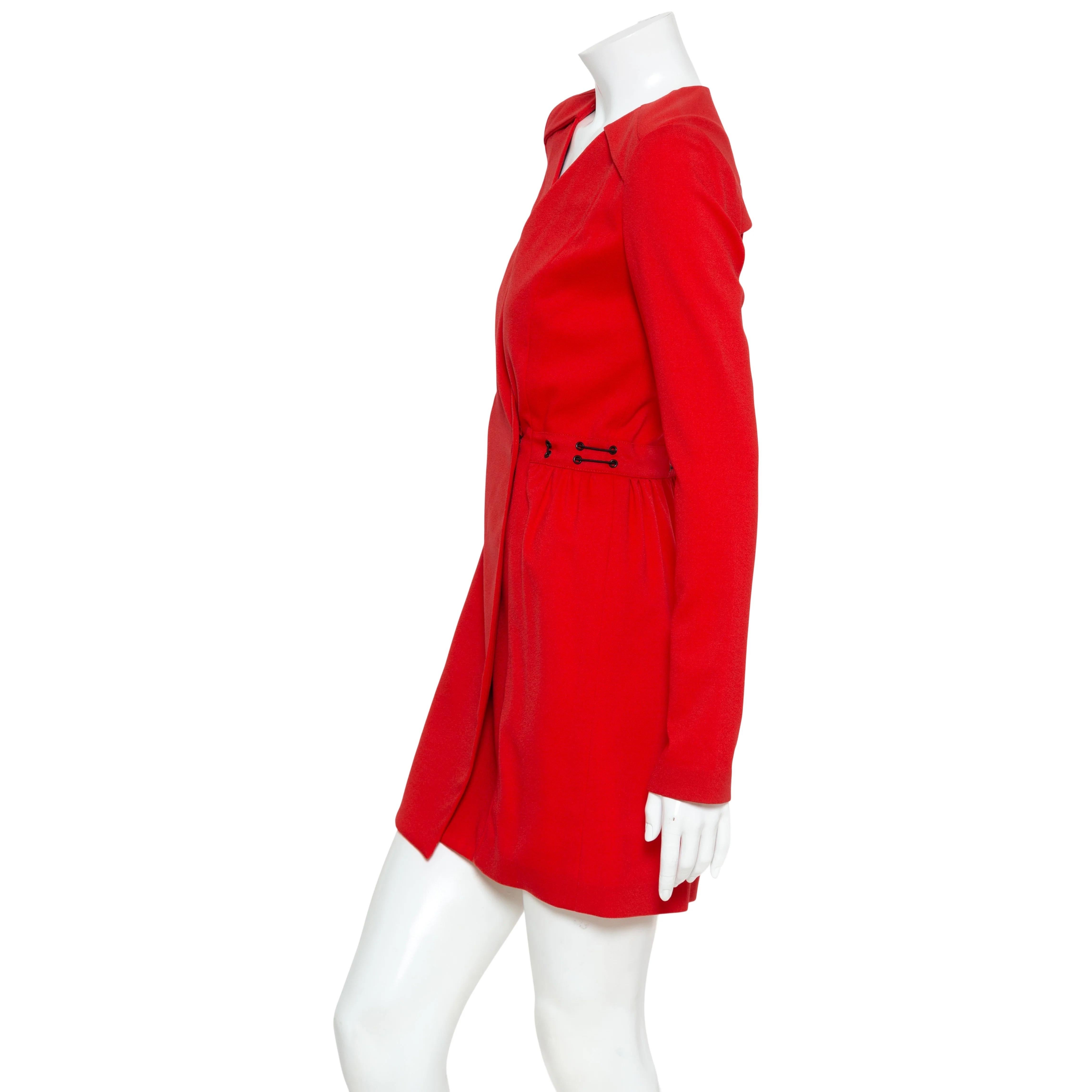 Proenza Schouler Wickelkleid aus Kreppwolle im Zustand „Hervorragend“ im Angebot in Woodland Hills, CA