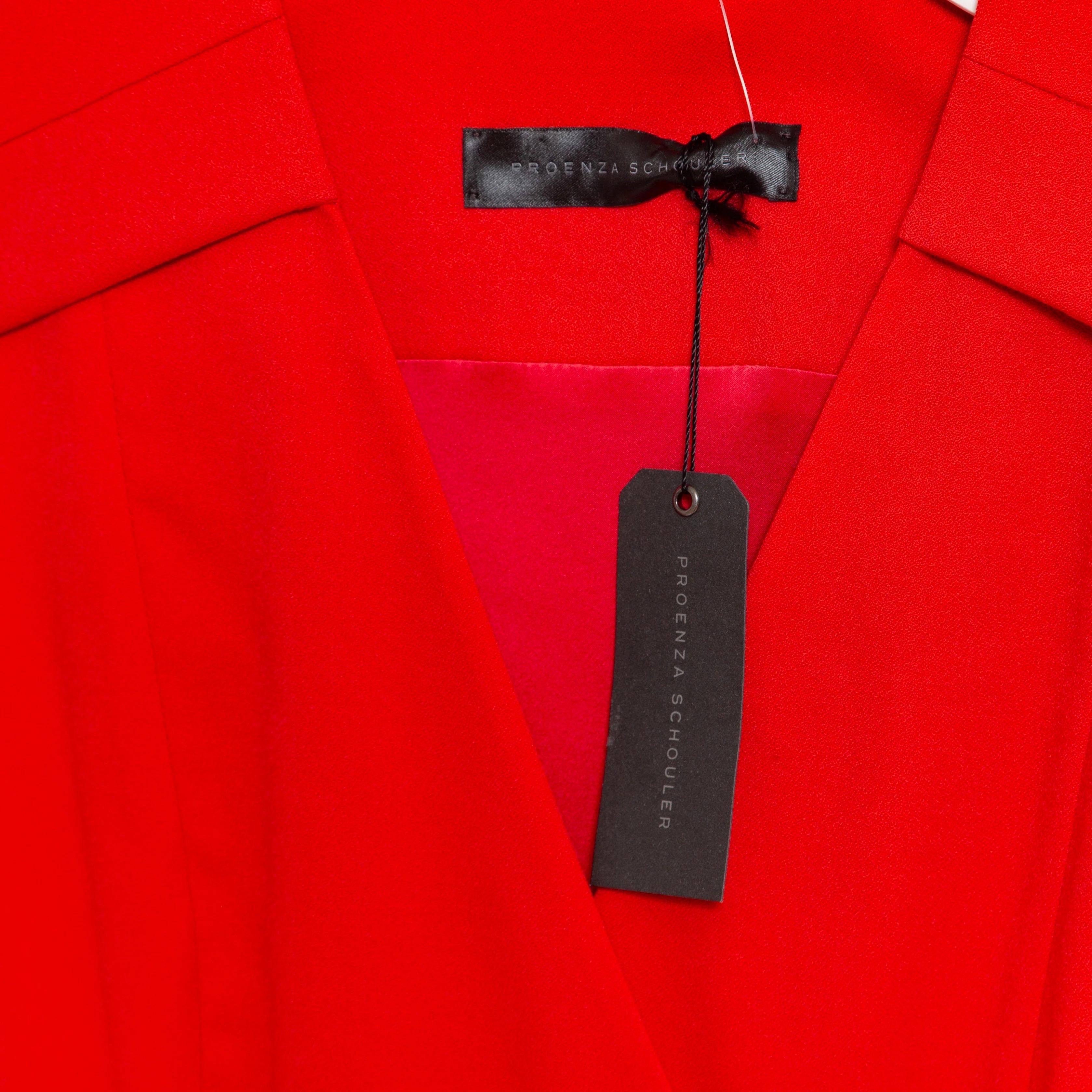 Proenza Schouler Wickelkleid aus Kreppwolle Damen im Angebot