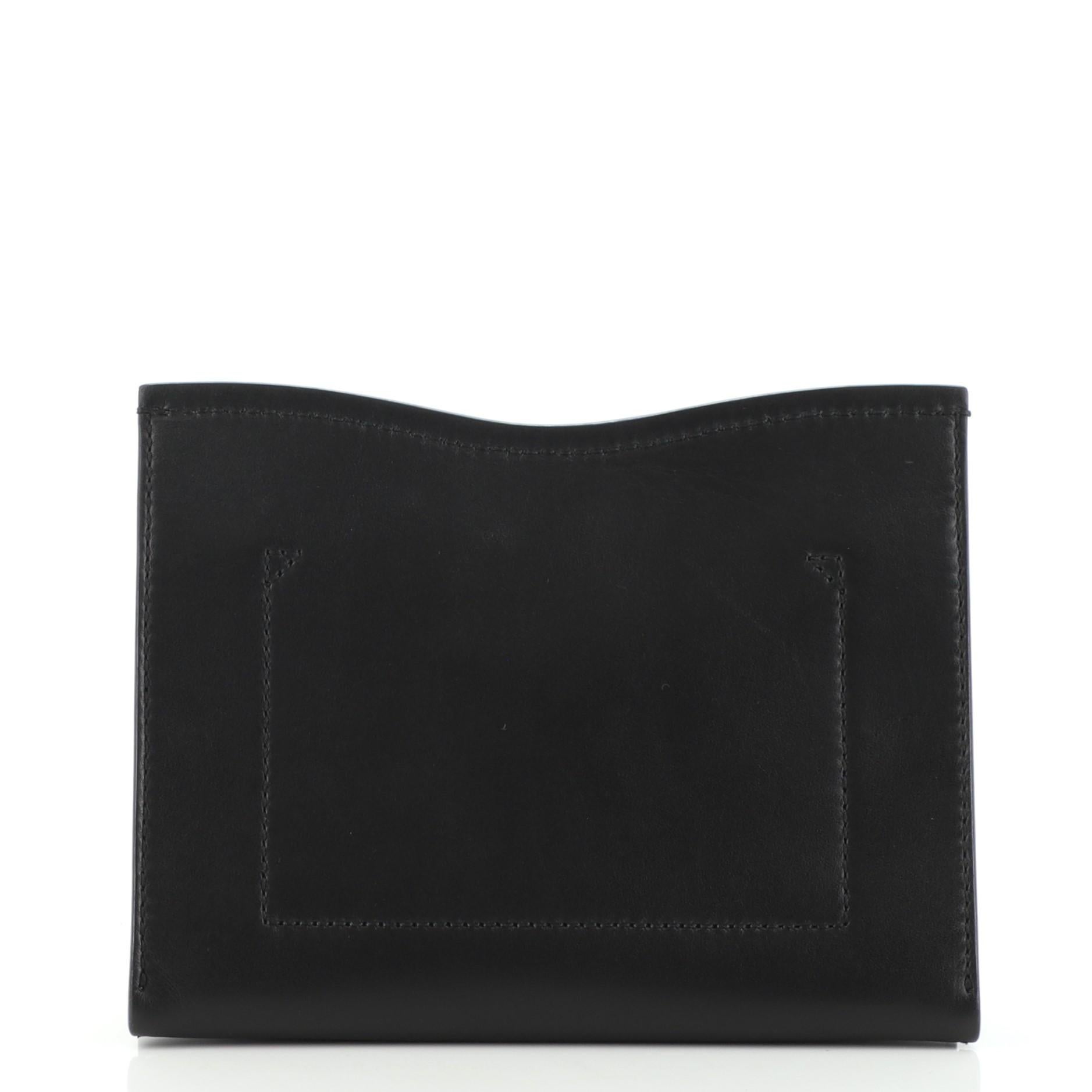 Proenza Schouler Curl Clutch Leather Small In Good Condition In NY, NY