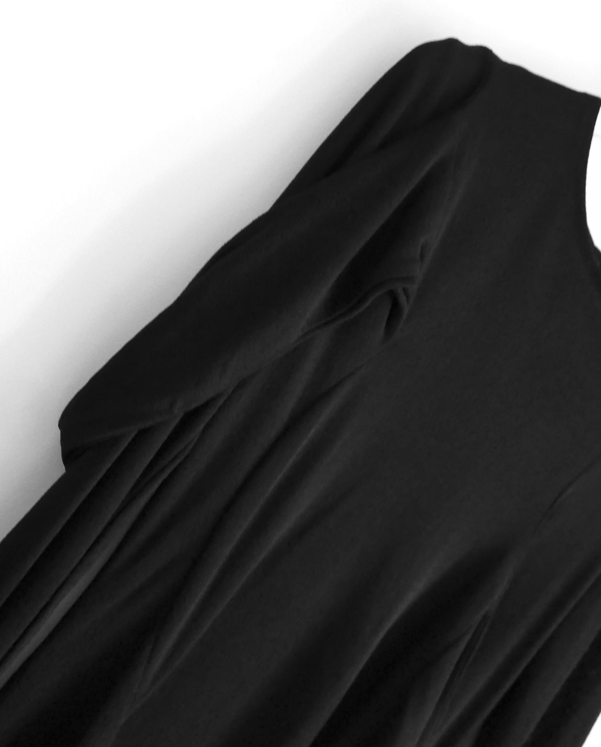 Black Proenza Schouler draped long sleeve top For Sale