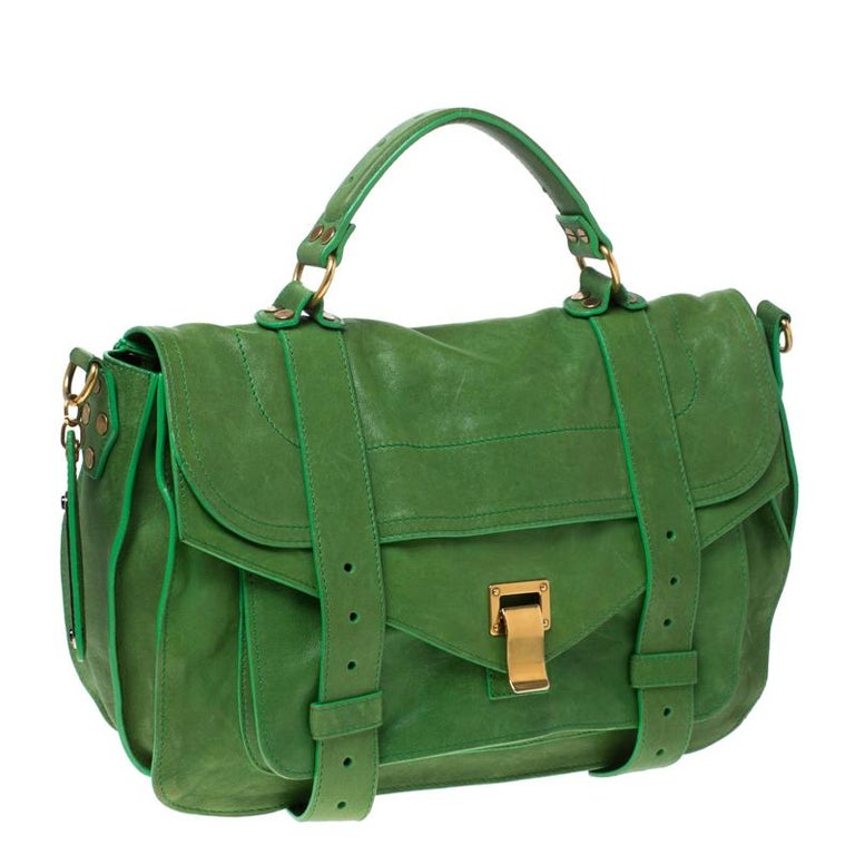 Proenza Schouler Emerald Leather Large Ps1 Top Handle Bag