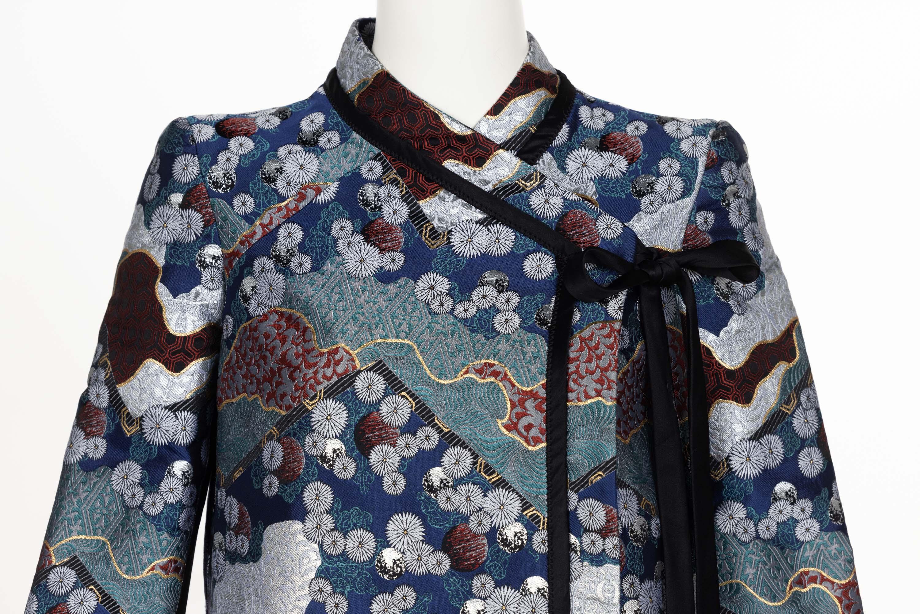 Proenza Schouler Fall 2012 Brocade Dress / Coat For Sale 2