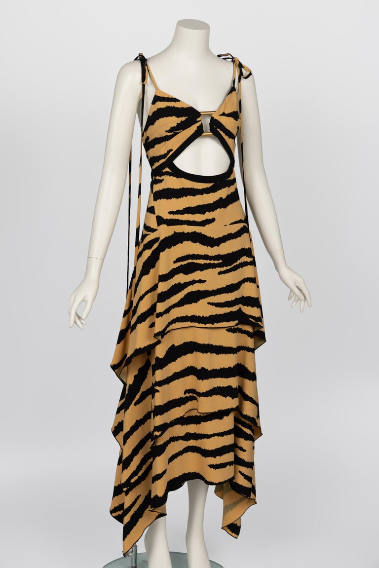 Proenza Schouler Fall 2018 Tiger Print Cutout Dress at 1stDibs