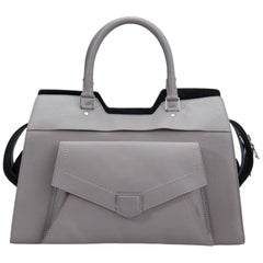 Proenza Schouler Grey Leather Small PS13 Satchel